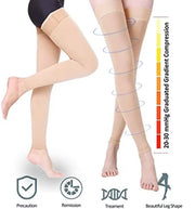 AVELISSEZ compression stockings black and beige